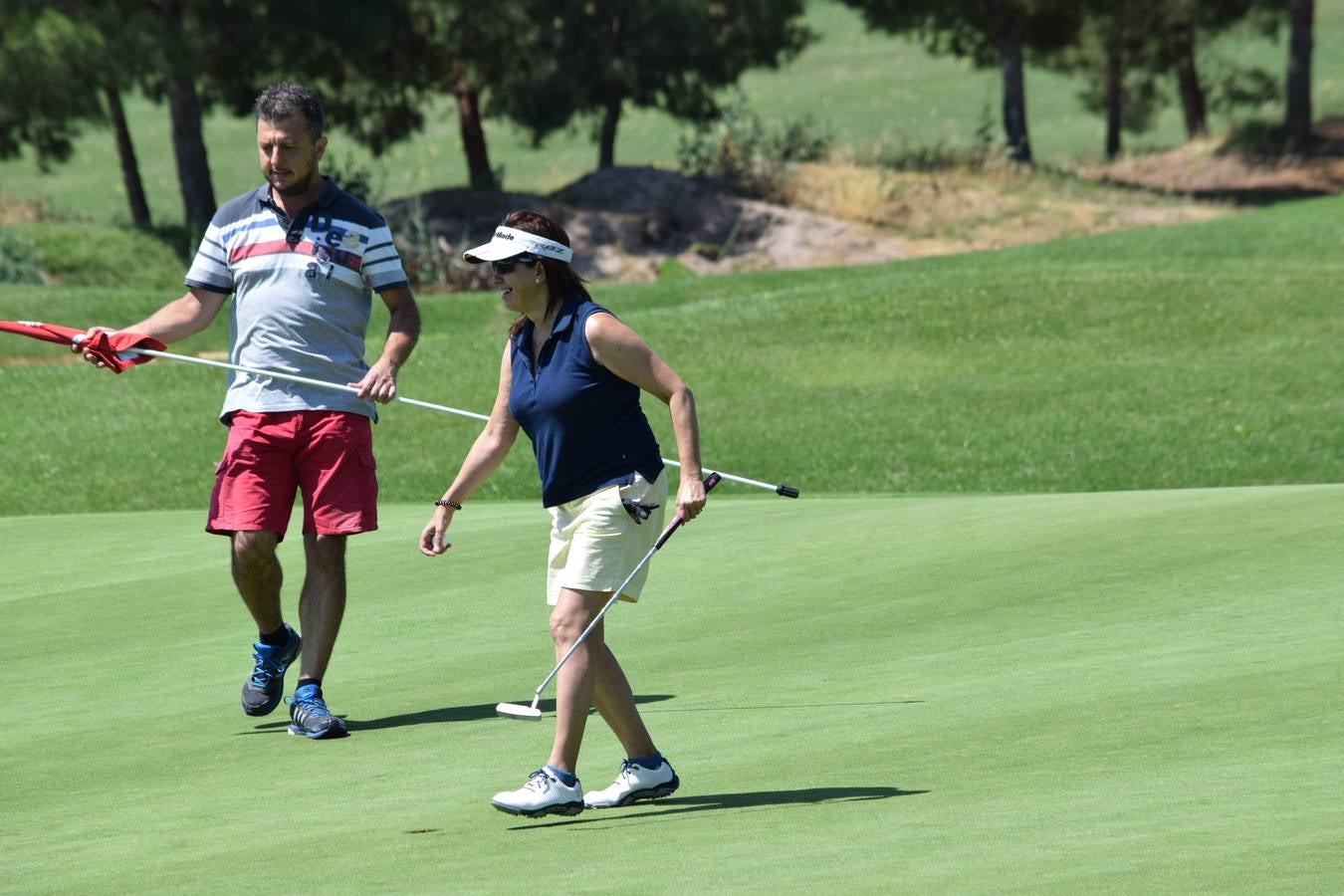 Los jutadores disfrutaron de una gran jornada de golf.