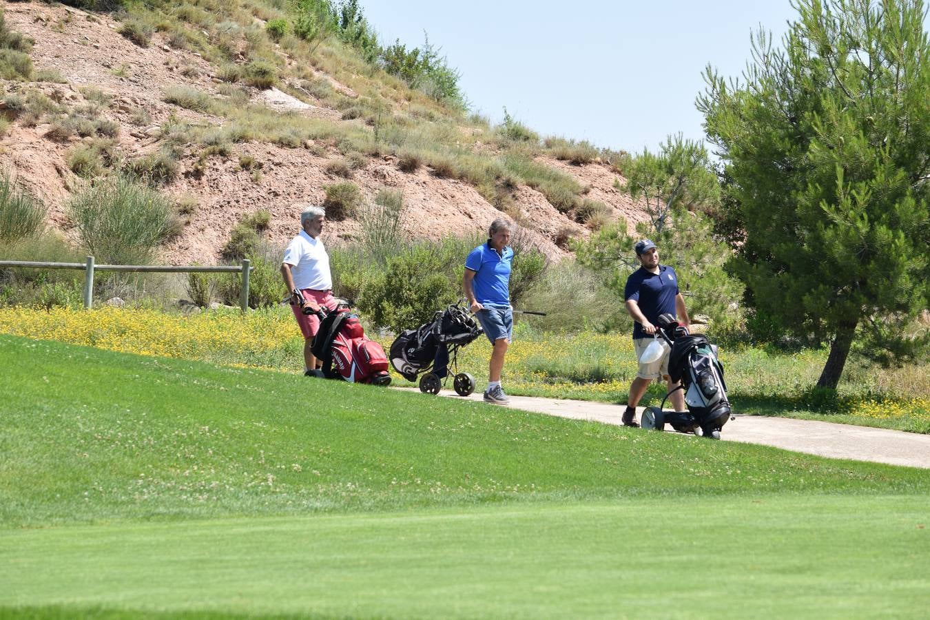 Los jutadores disfrutaron de una gran jornada de golf.