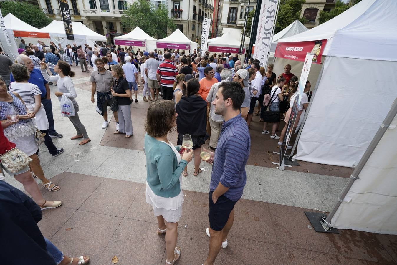 Centenares de personas probaron los vinos de Rioja en San Sebastián.
