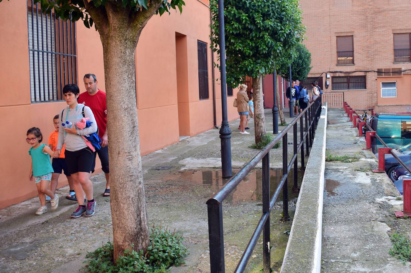 Las tormentas caídas el viernes provocaron la evacuación de los vecinos del camping de Navarrete.