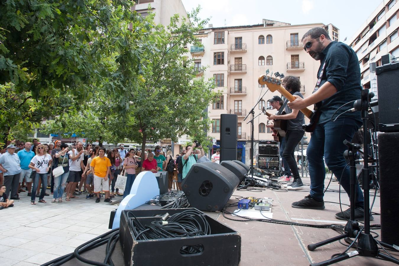 El festival ofrece una «micro píldora» de lo que será su programa, del 23 al 26 de agosto, con una fiesta matinal en la Gran Vía