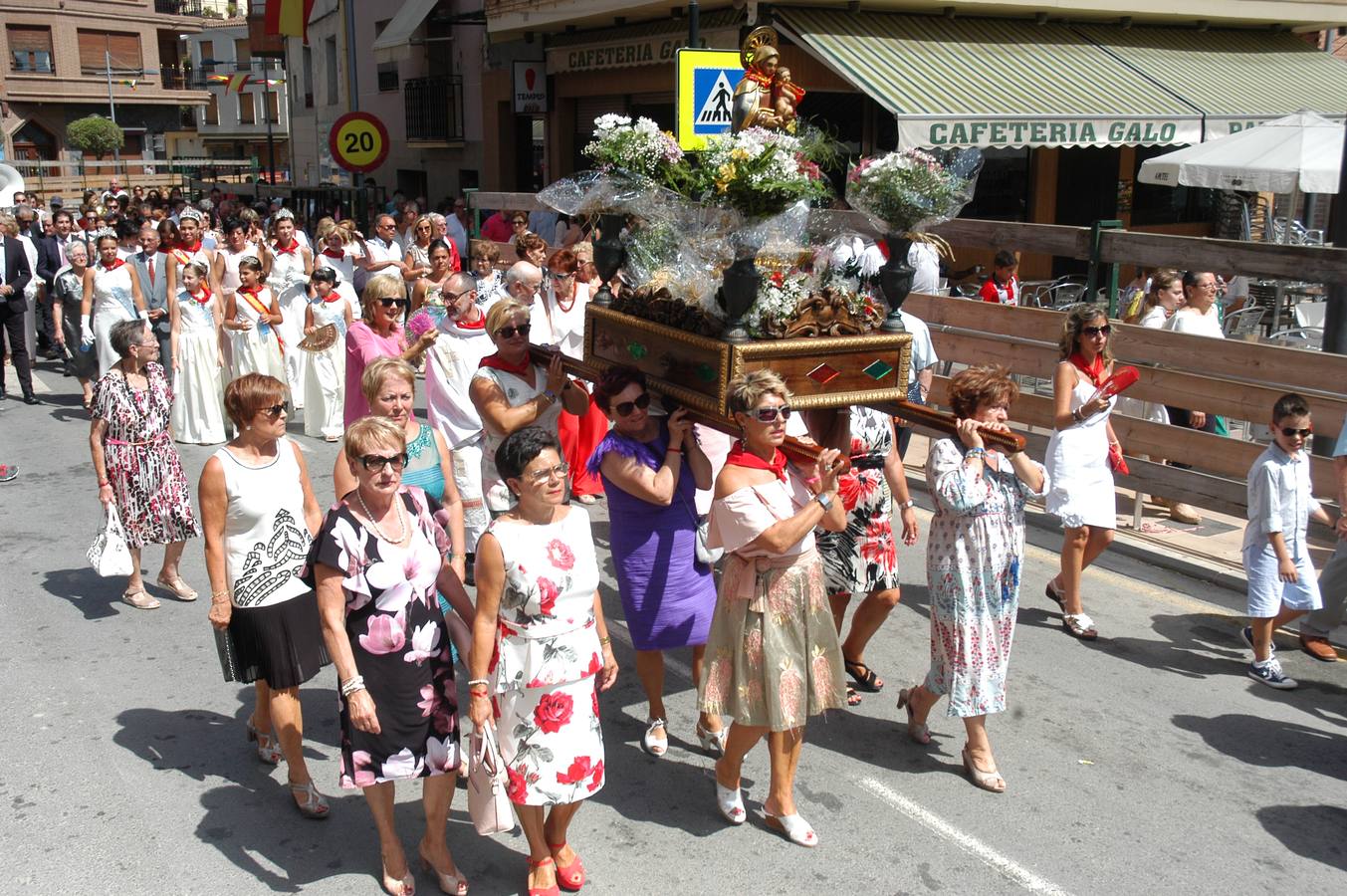 Procesión del día grande de las fiestas de la Virgen de Carravieso de Rincón de Soto.