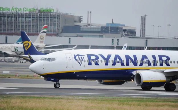 Un avión de Ryanair. 