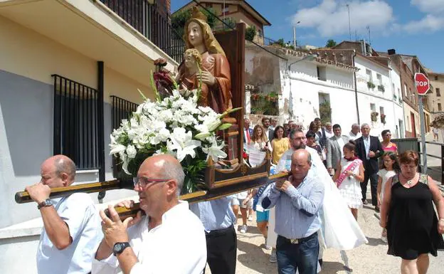 Procesión Virgen de la Antigua el día grande de fiestas 