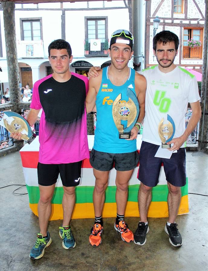 XVIII Carrera Puente a Puente 'Trofeo Violeta Villanueva' en la que se han impuesto Nacho Hernando y Susana Arrúa vuelven a ganar en Ezcaray.