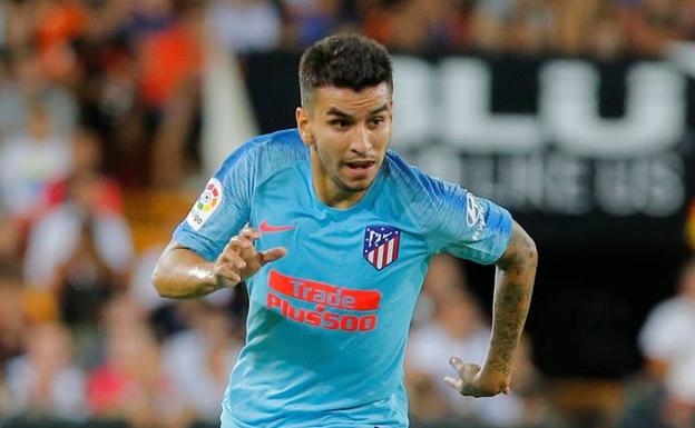 Correa, en el partido ante el Valencia. 