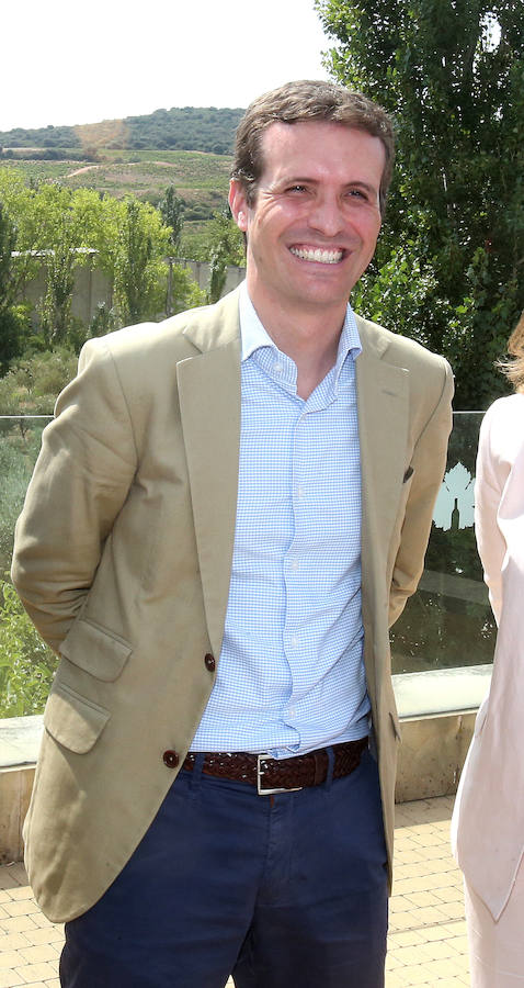 El presidente del Partido Popular Pablo Casado ha visitado hoy La Rioja y se ha interesado por los temas candentes de la región.