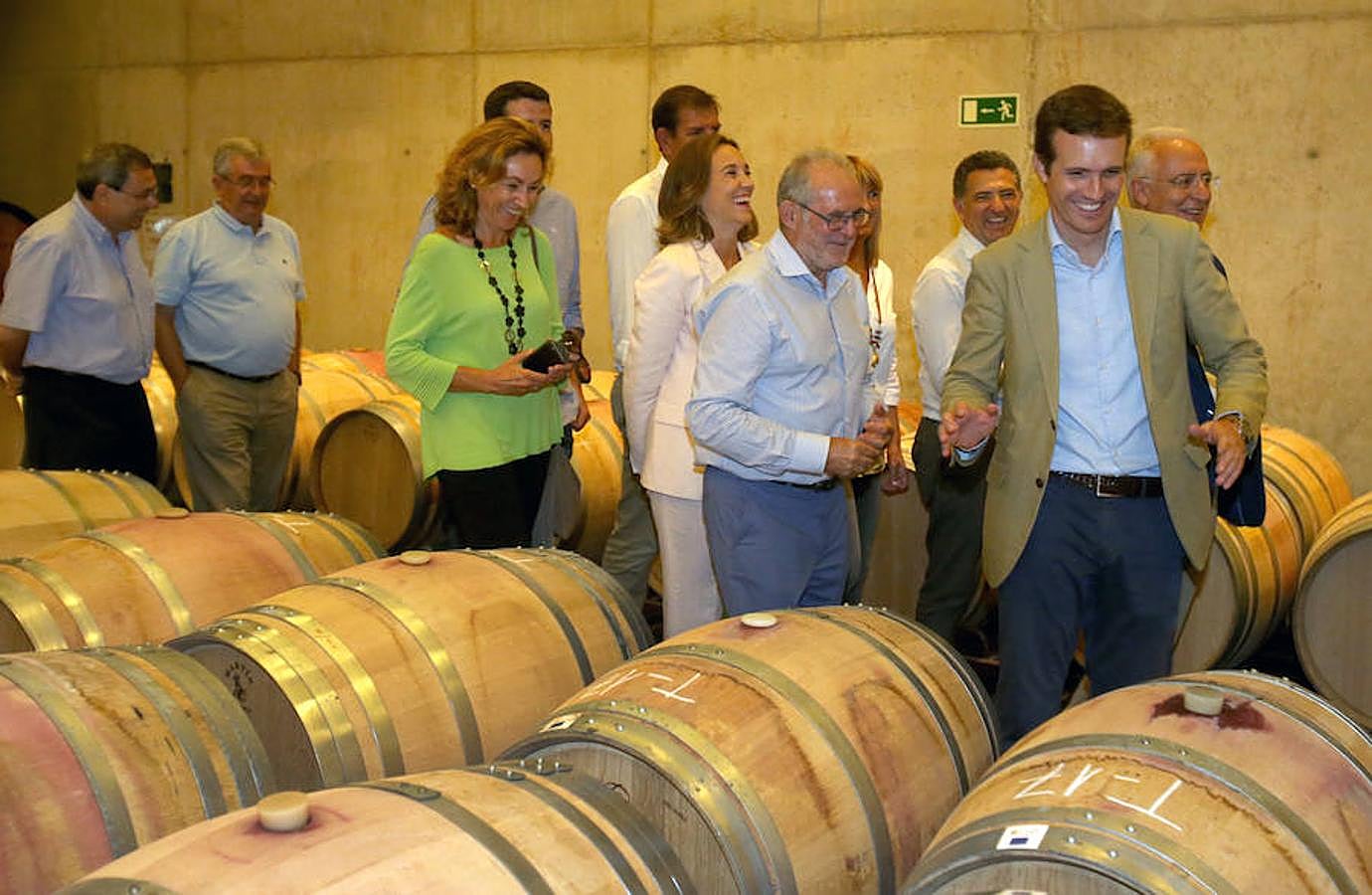 El presidente del Partido Popular Pablo Casado ha visitado hoy La Rioja y se ha interesado por los temas candentes de la región.