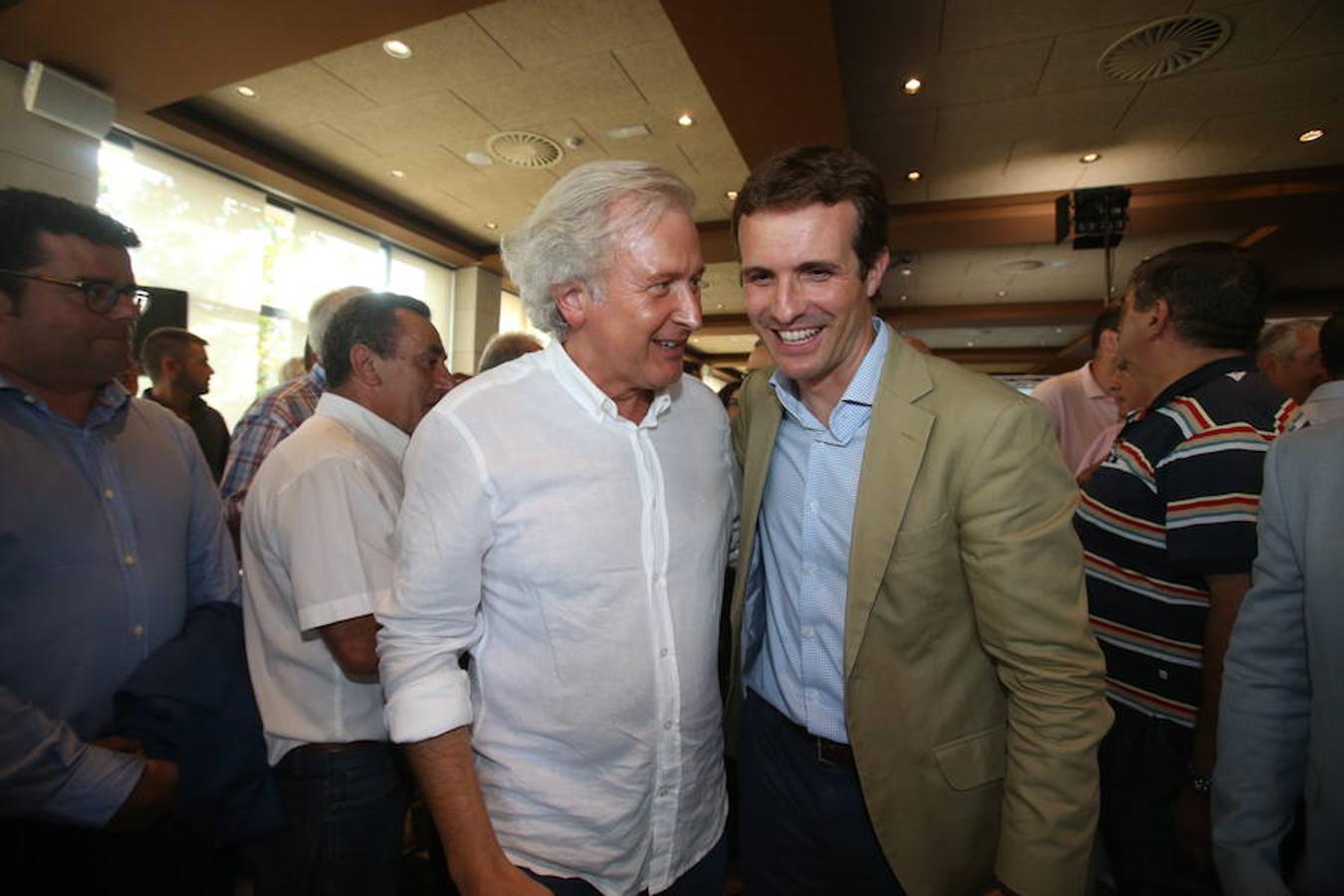 El presidente del Partido Popular Pablo Casado ha visitado hoy La Rioja y se ha interesado por los temas candentes de la región.