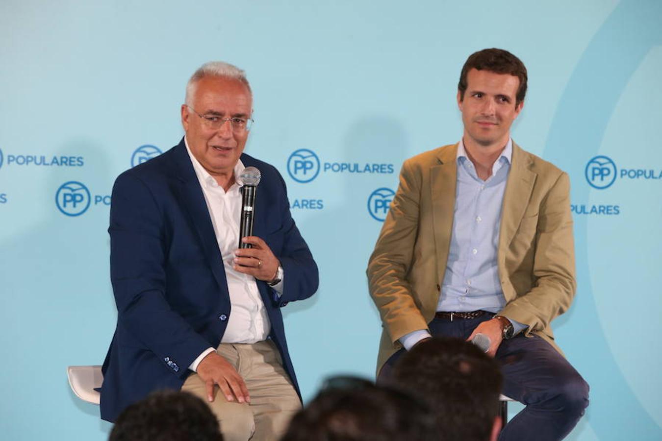 El presidente del Partido Popular Pablo Casado ha visitado hoy La Rioja y se ha interesado por los temas candentes de la región.