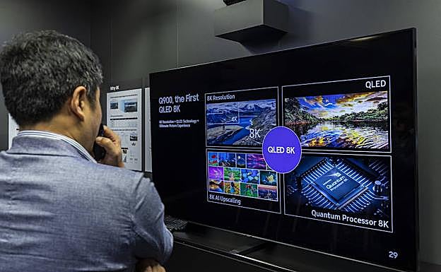 El nuevo televisor 8K de la firma surcoreana.