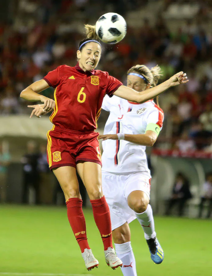 La selección femenina de España se ha impuesto hoy por 3-0 a la de Serbia en el último partido de clasificación para el Mundial del próximo año, en un choque intrascendente en el que las de Jorge Vilda han cumplido su papel y han superado a un combativo rival.