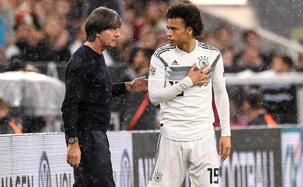 Sané, durante el Alemania-Francia de este jueves.