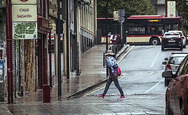 Tormenta sobre Logroño.