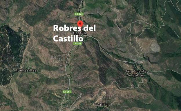 Un hombre herido tras salirse su todoterreno de un camino en Robres del Castillo