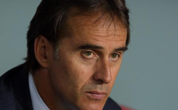 Lopetegui, durante el partido.