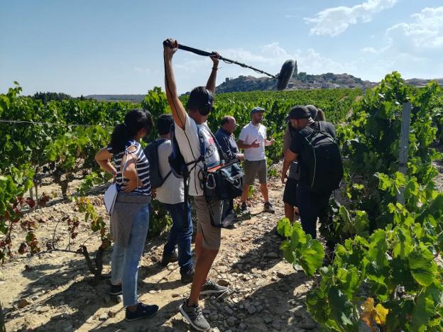 Comienza el rodaje del capítulo que la serie 'I love wine' dedicará a La Rioja