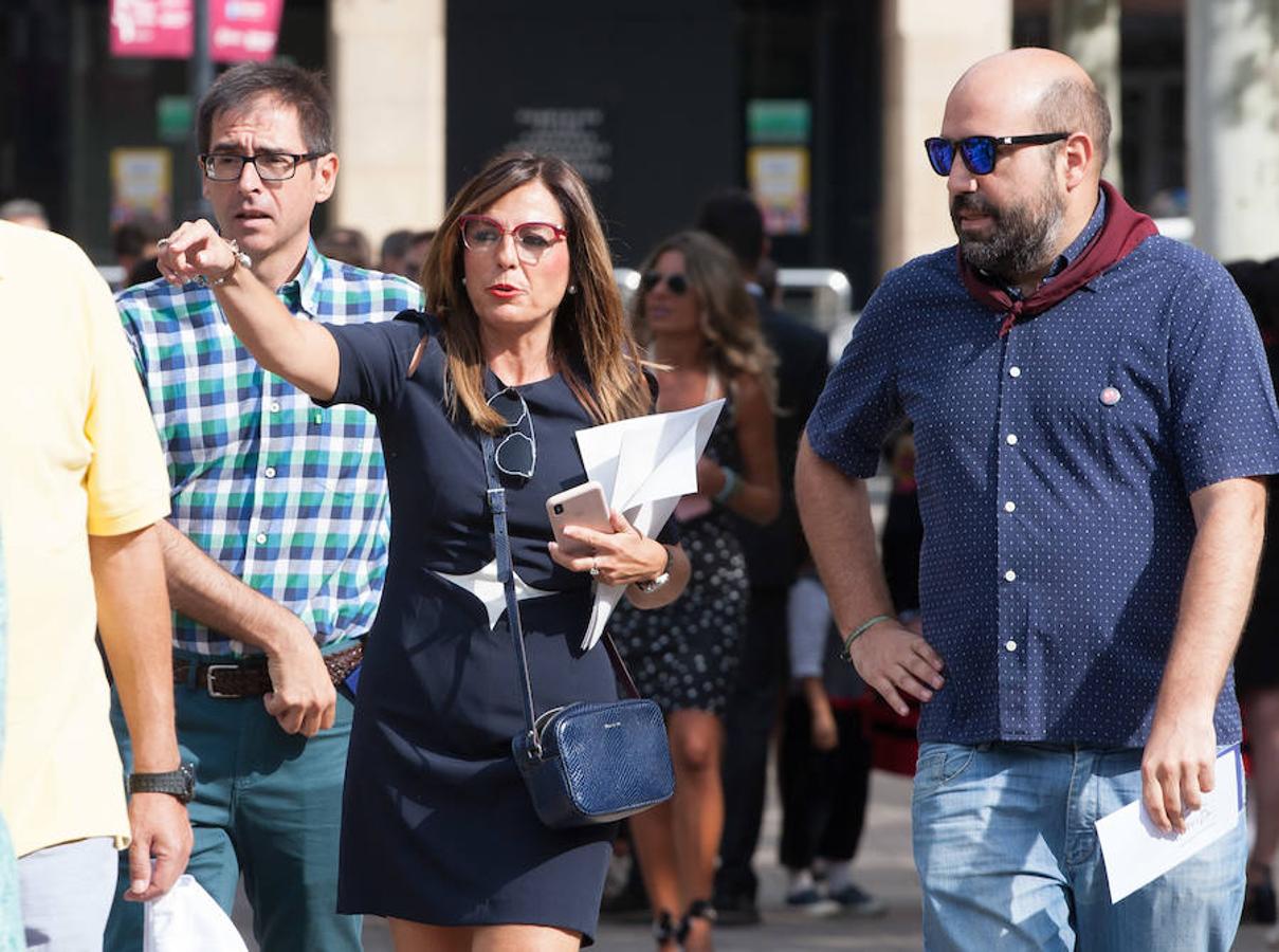 Dïa de San Mateo. Día grande en la ciudad con la ofrenda del primer mosto. El pisado y la posterior ofrenda del primer caldo a la virgen de Valvanera ocupó la mañana más institucional en El Espolón.