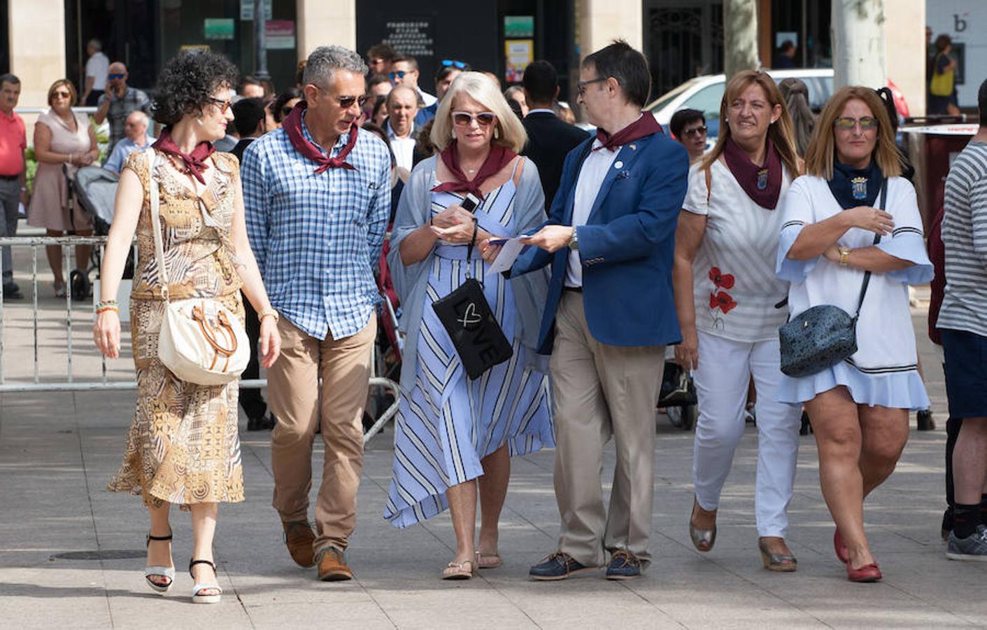 Dïa de San Mateo. Día grande en la ciudad con la ofrenda del primer mosto. El pisado y la posterior ofrenda del primer caldo a la virgen de Valvanera ocupó la mañana más institucional en El Espolón.