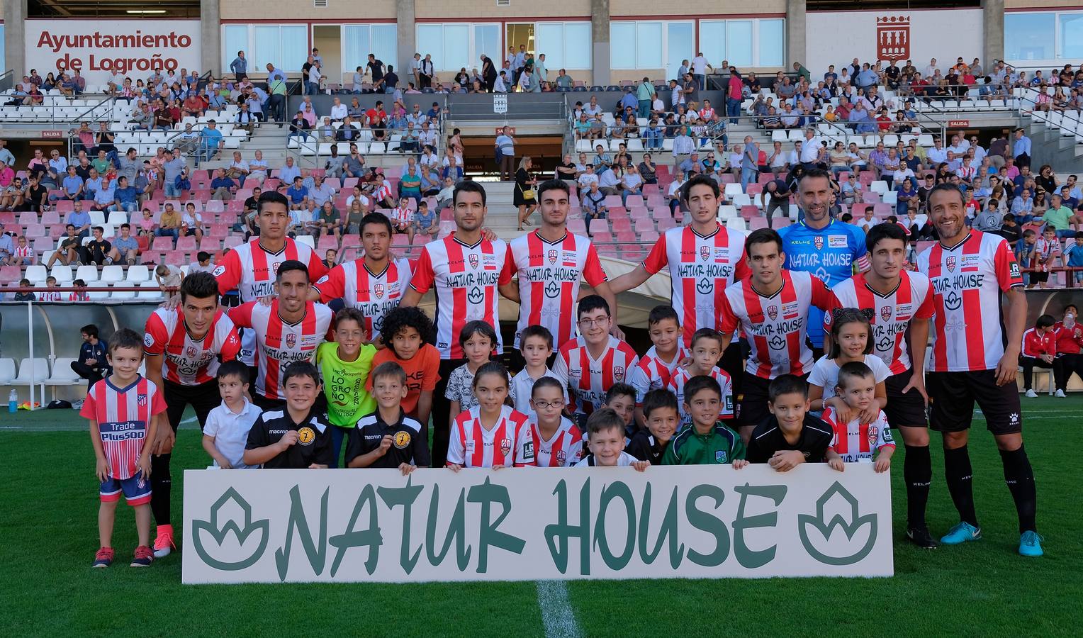 El equipo riojano ganó ayer por dos goles a cero en Las Gaunas.