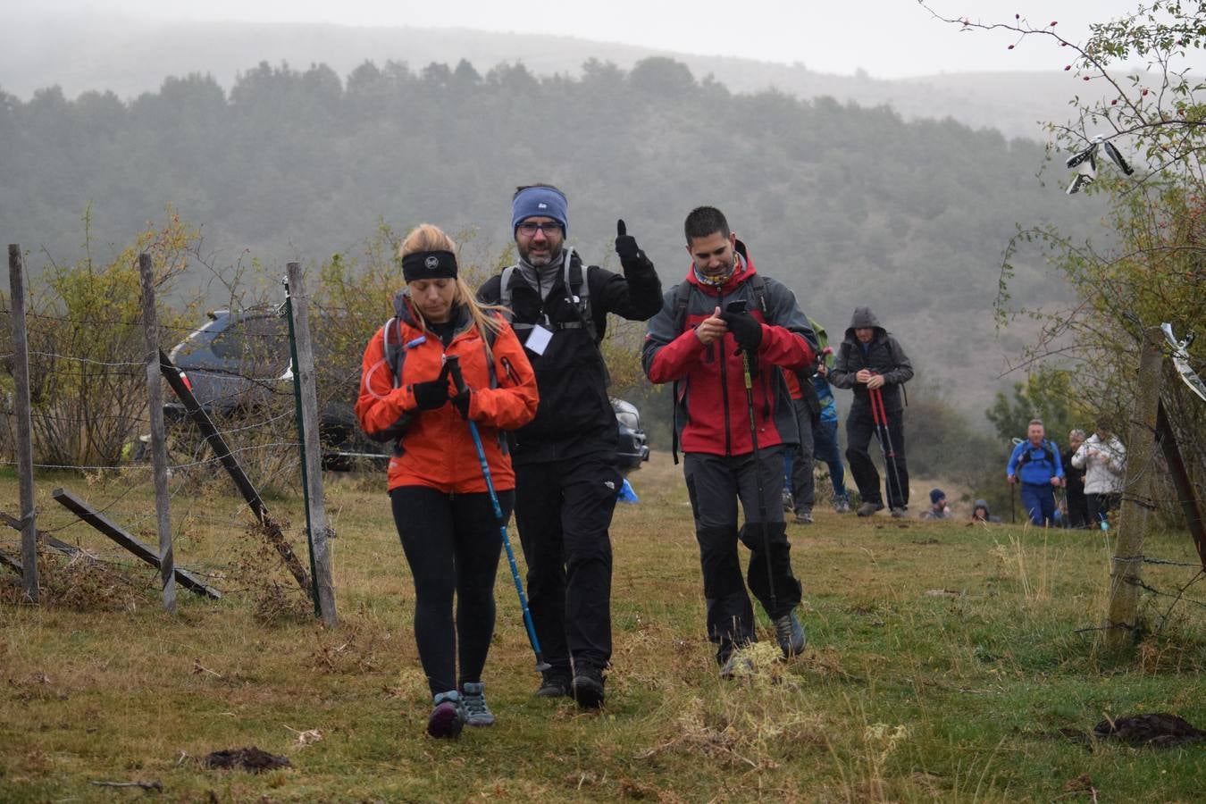 Cerca de 450 valientes tomaron la salida de la Marcha Hoyos de Iregua en Villoslada de Cameros