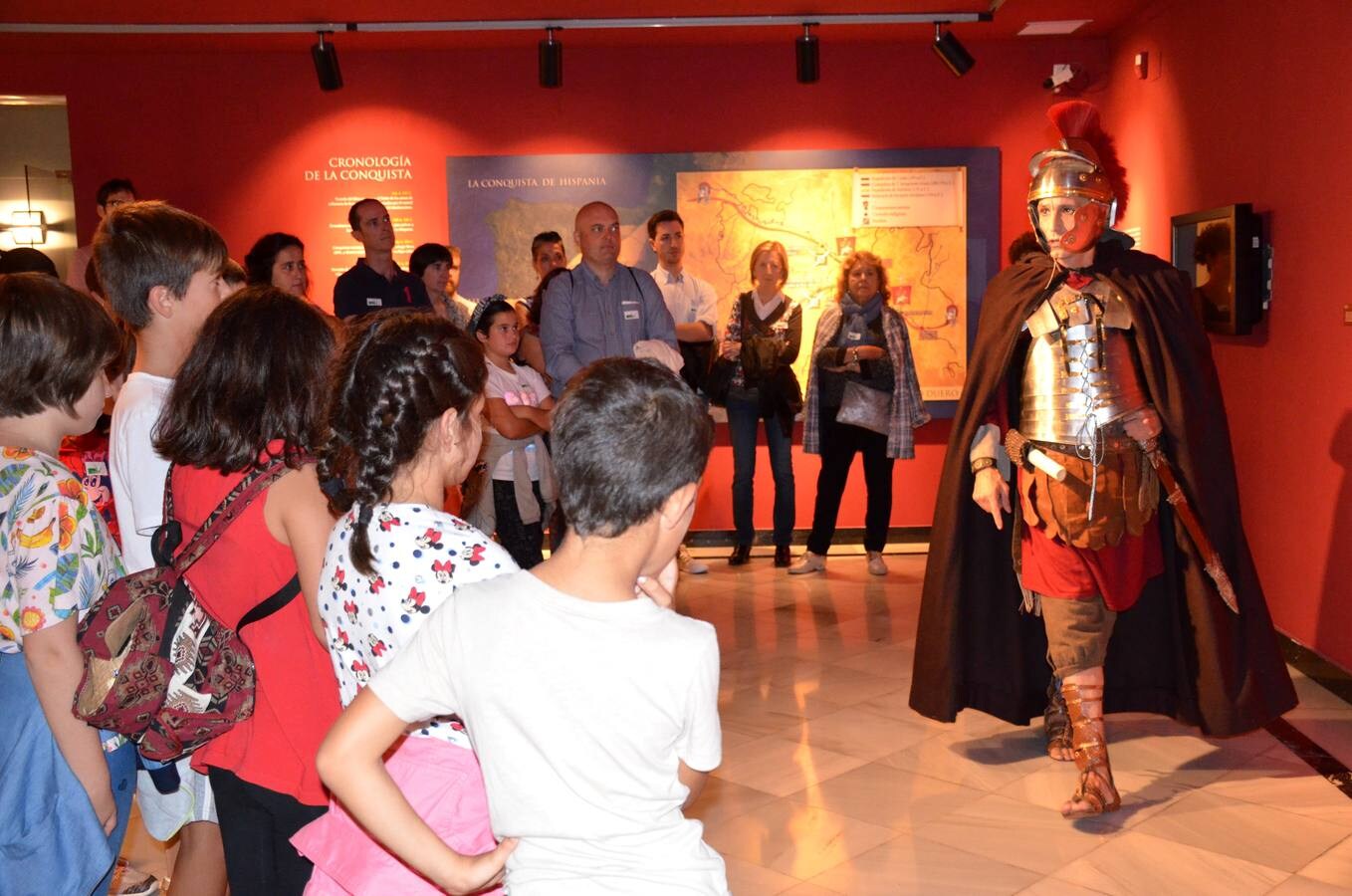 Visita teatralizada que se desarrollóen el Museo de la Romanización de Calahorra.
