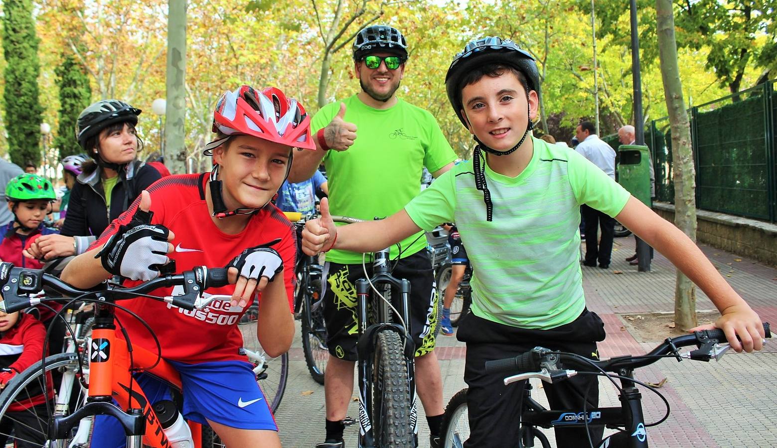 Las imágenes del paseo ciclista por los alrededores de Varea con la ciclista riojana