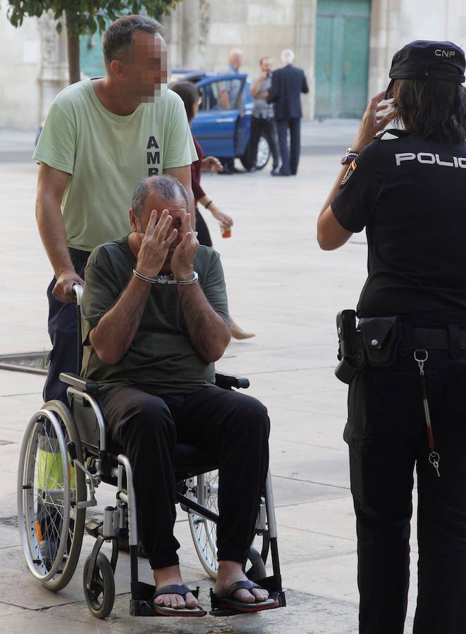 Condenado por matar a su mujer en Benidorm (Alicante), durante el juicio.