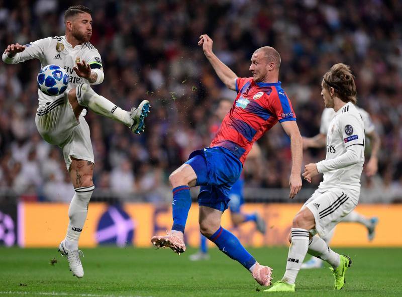 El Real Madrid y el Viktoria Pilsen checo se enfrentaron en el Santiago Bernabéu en la tercera jornada de la Liga de Campeones.