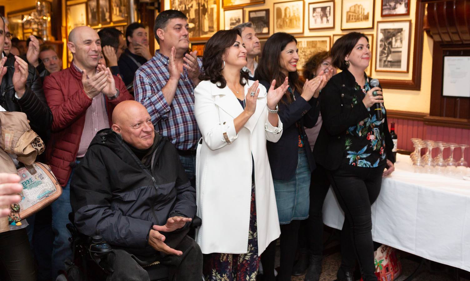 La socialista presenta su candidatura a encabezar la lista del PSOE a la Alcaldía de Logroño