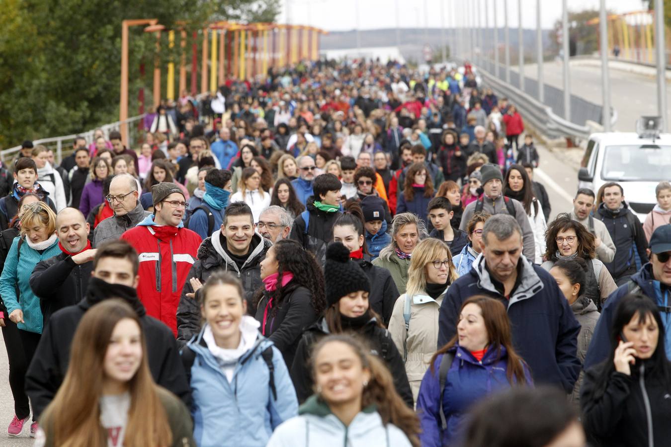 Más allá de la práctica deportiva, el objetivo de la prueba son las donaciones que cada «marchoso» realiza