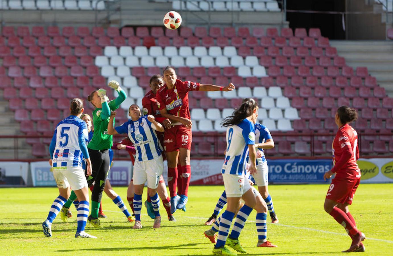 El EDF recupera la sonrisa después de ganar al Huelva en Las Gaunas por 2-0 y encadenar su segudo triunfo de año. Toca disfrutar.