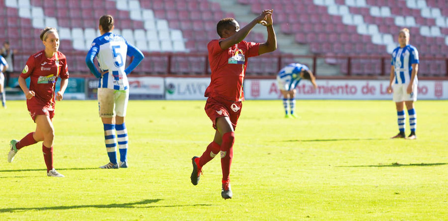 El EDF recupera la sonrisa después de ganar al Huelva en Las Gaunas por 2-0 y encadenar su segudo triunfo de año. Toca disfrutar.