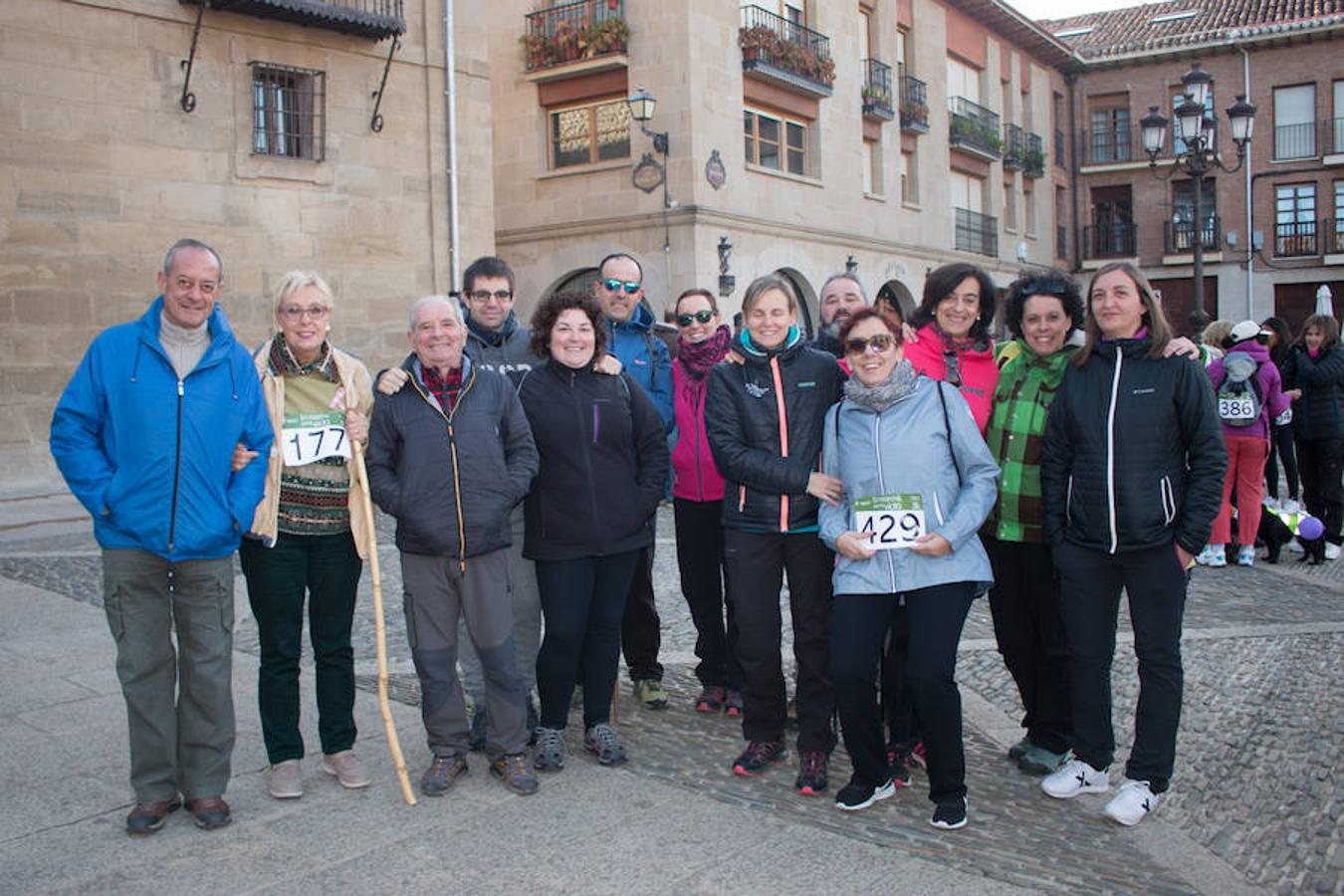 La iniciativa 'En marcha por la vida' ha reunido unas 650 personas para salir de paseo en una iniciativa organizada por la Asociación Española Contra el Cáncer de La Rioja, organizadora de la caminata que cubrió unos 12 kilómetros desde Santo Domingo de la Calzada y Hervías, y regreso. 