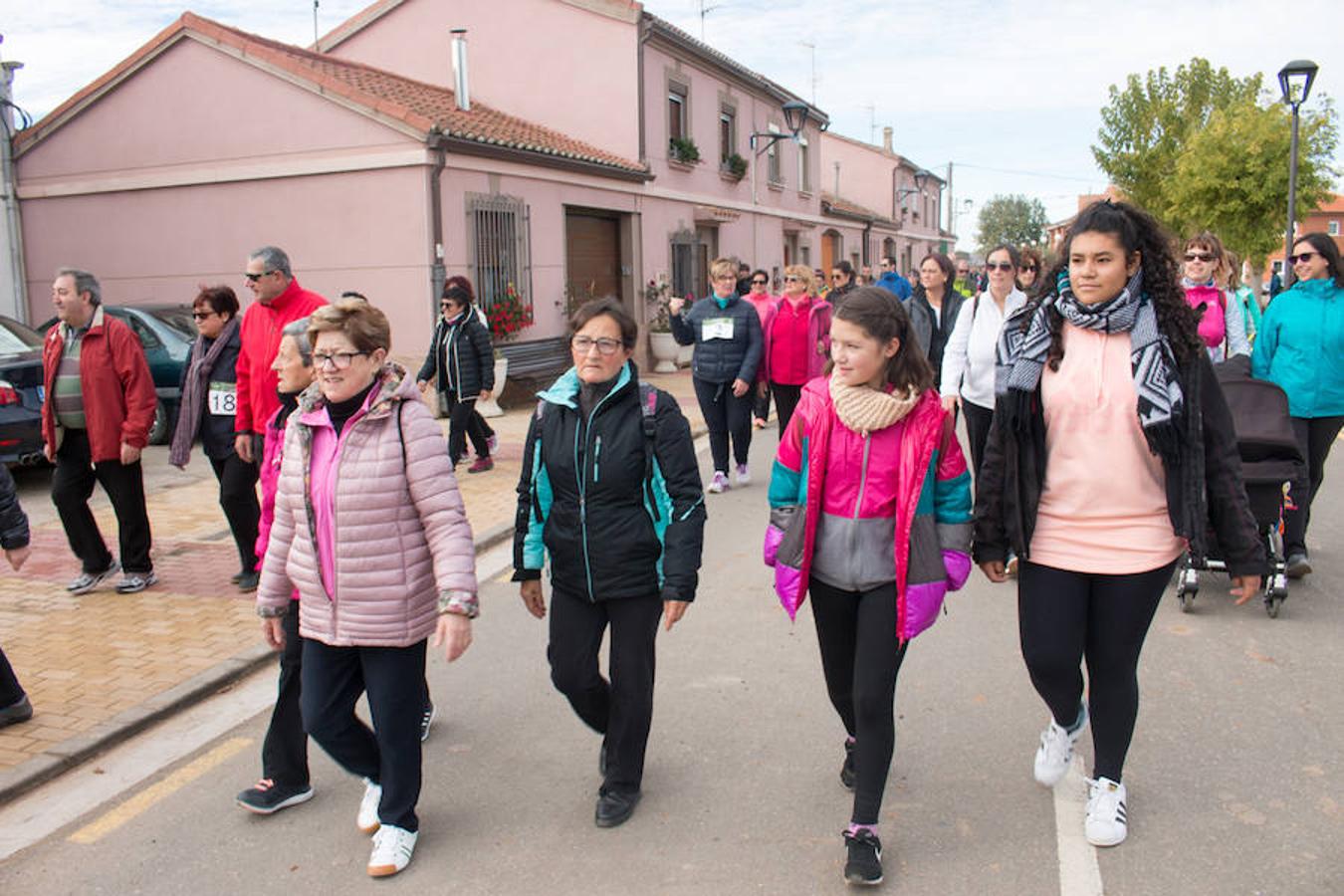 La iniciativa 'En marcha por la vida' ha reunido unas 650 personas para salir de paseo en una iniciativa organizada por la Asociación Española Contra el Cáncer de La Rioja, organizadora de la caminata que cubrió unos 12 kilómetros desde Santo Domingo de la Calzada y Hervías, y regreso. 