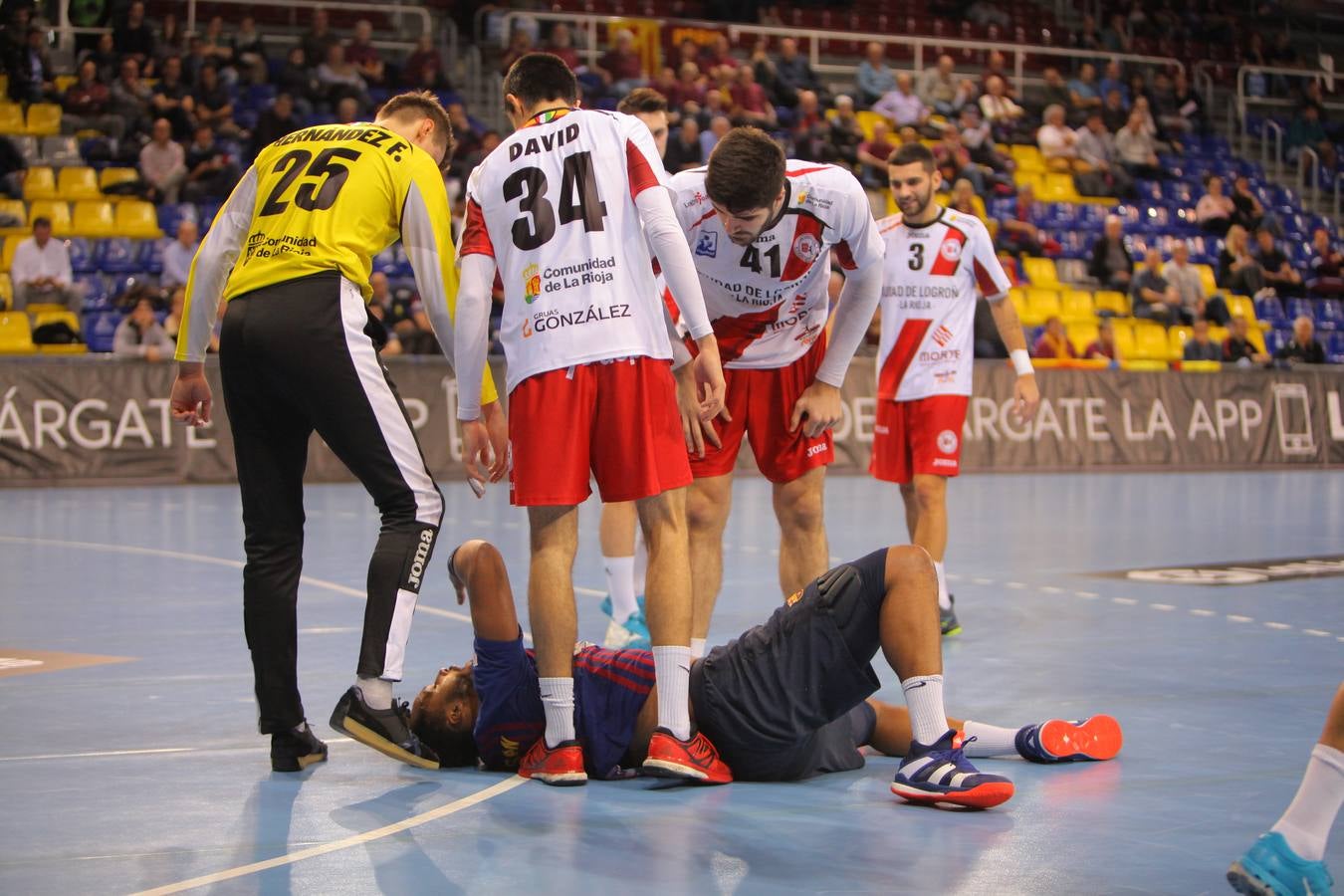 El FC Barcelona Lassa sigue líder invicto en la liga Asobal al superar al CB Logroño-La Rioja en el Palau Blaugrana por 45-31