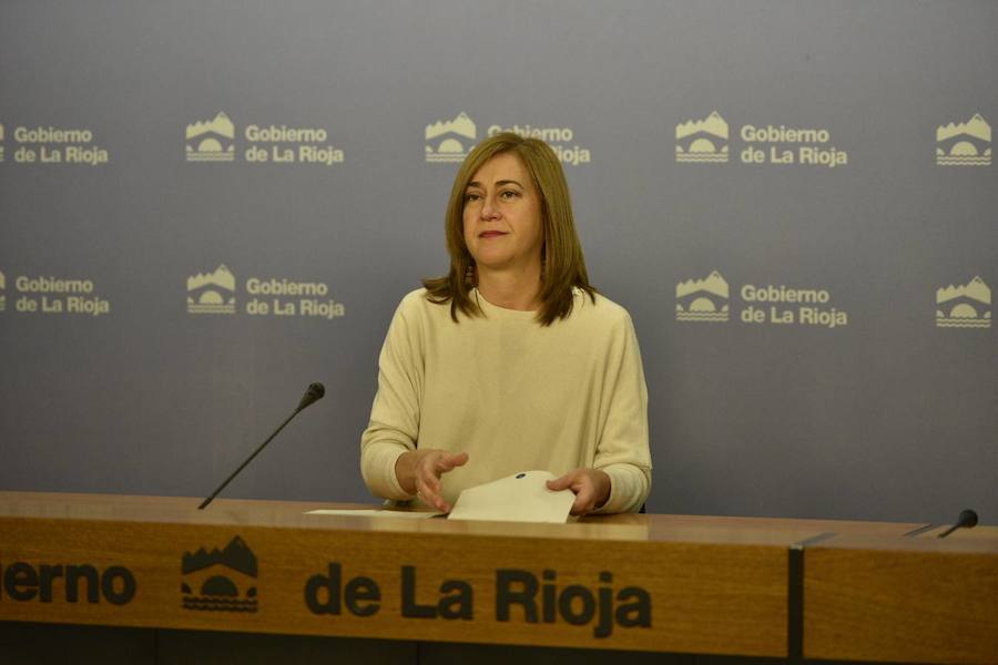 La portavoz del Gobierno de La Rioja, Begoña Martínez Arregui. 