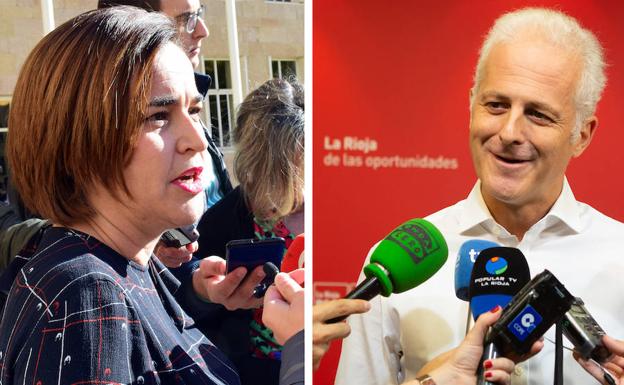 Los candidatos Beatriz Arraiz y Pablo Hermoso de Mendoza. 