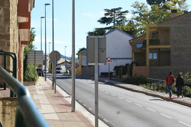 Avenida de la Sierra, donde se han producido los cortes. :: 