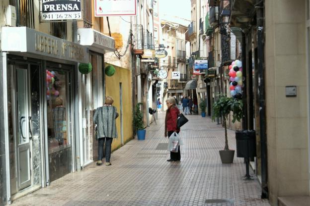 Calle Mayor de Nájera, cuyas obras están proyectadas. :: 