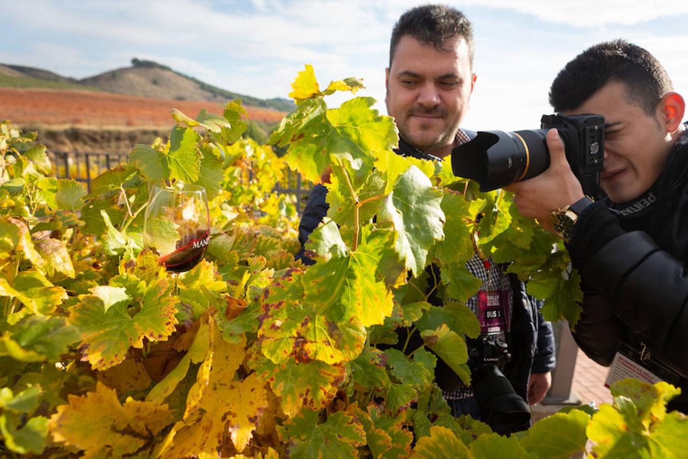 El sol y el buen tiempo se aliaron para hacer «la fotografía perfecta» en el VIII Rally Fotográfico del Rioja, que ayer reunió a 95 participantes y recorrió rincones y bodegas de Aldeanueva, Azagra y Navarrete 