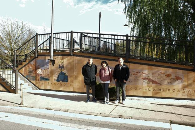 Nájera honra con un mural al rey Sancho III