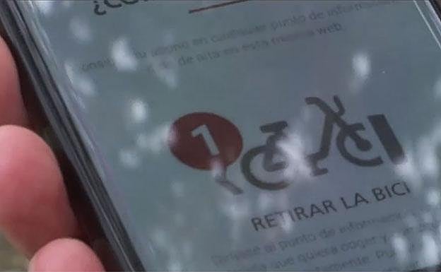 Alquiler de bicis a través de la web y la App móvil