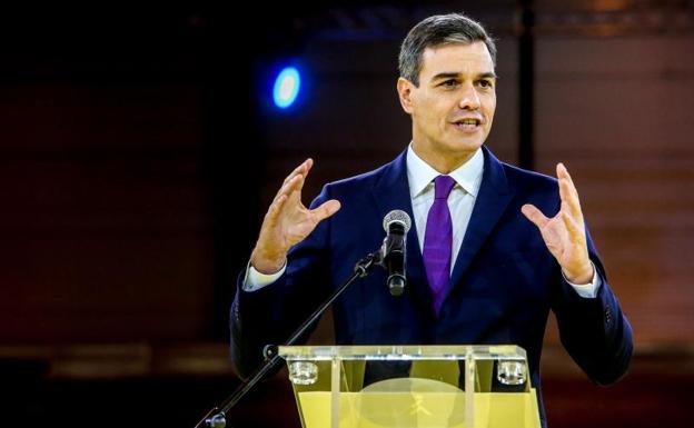 El presidente del Gobierno, Pedro Sánchez, asiste al acto de conmemoración del 80 aniversario de la ONCE. 