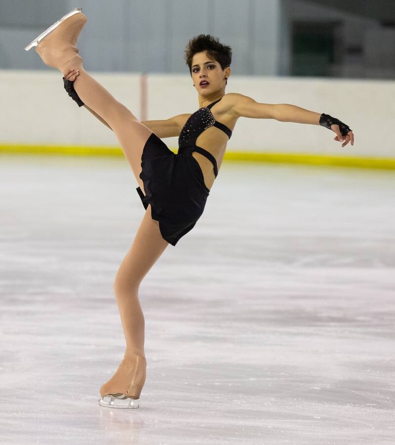 Lobete acogió ayer la primera jornada del Nacional de Patinaje Artísitico y Sincronizado.