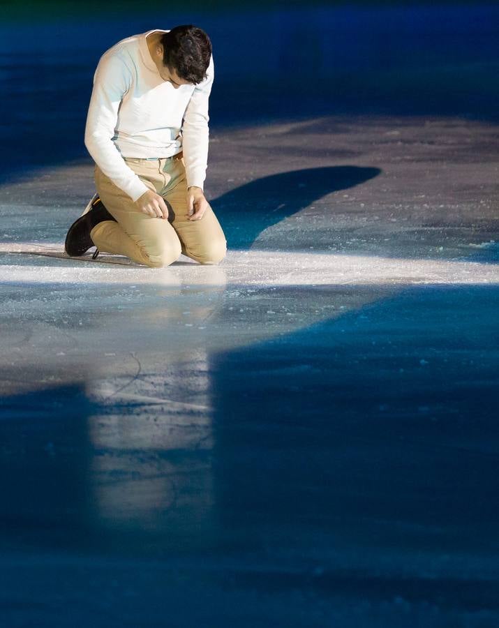 El patinador madrileño llenó Lobete para su exhibición de despedida.