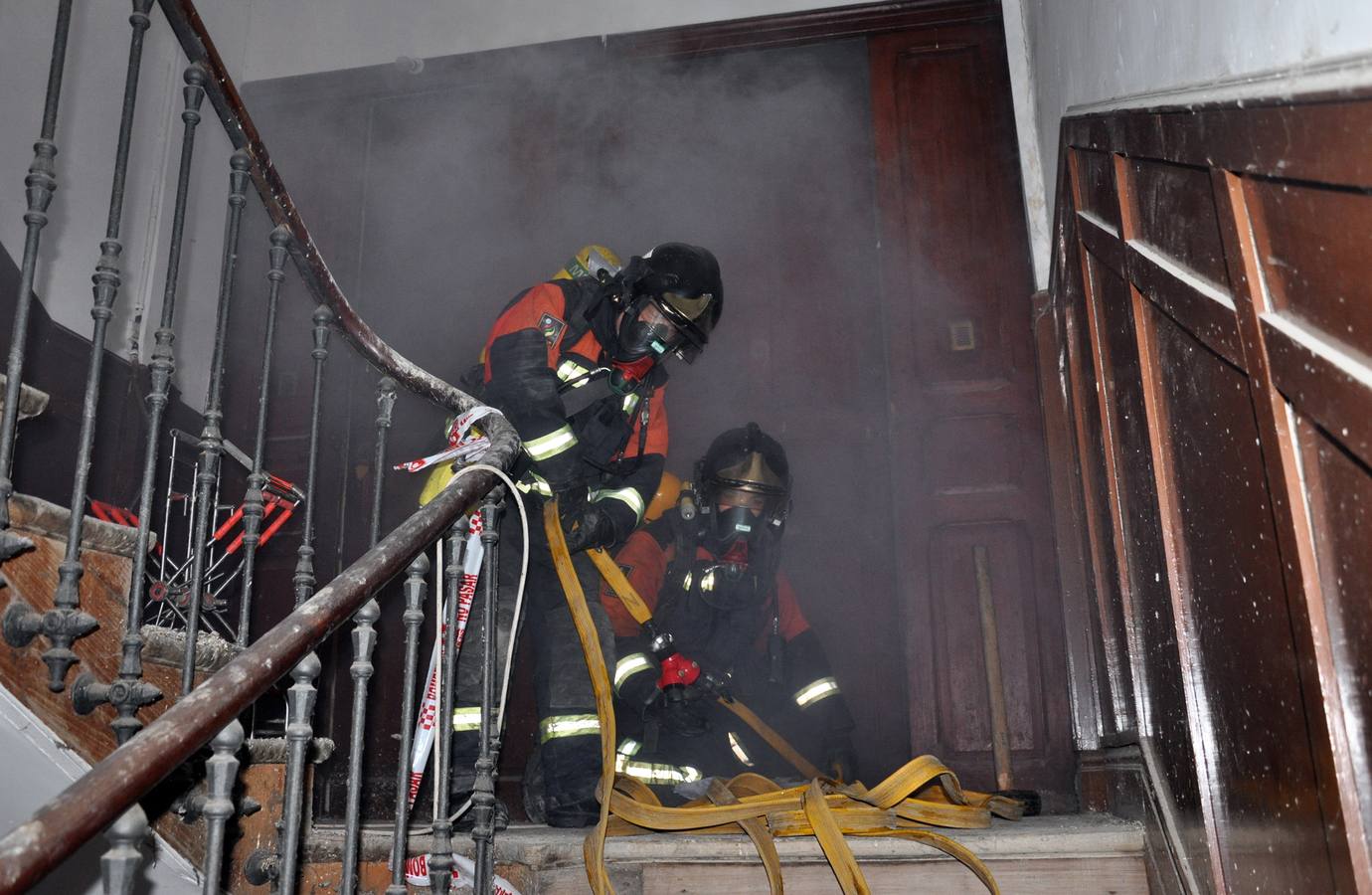 Bomberos del CEIS,en una intervención en Haro