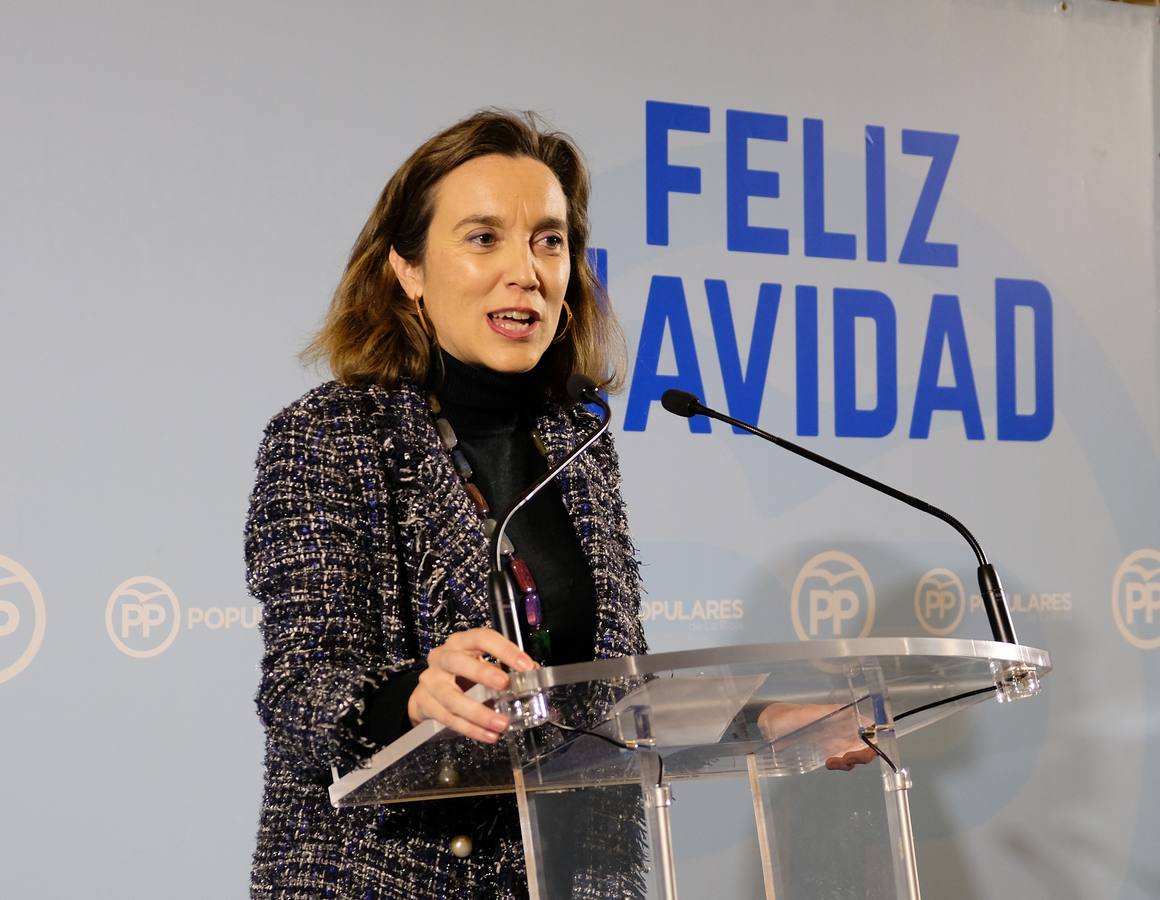 El PP riojano ha celebrado su tradicional cena de Navidad, con la presencia del presidente de La Rioja, José Ignacio Ceniceros, y la alcaldesa de Logroño, Cuca Gamarra.