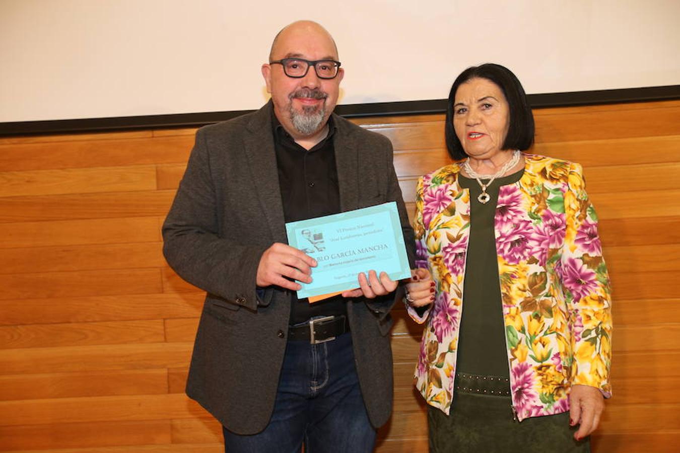 Los periodistas de Diario LA RIOJA Pablo García y Pilar Hidalgo han sido los ganadores del VI Premio José Lumbreras por sus trabajos sobre ETA y el Camero Viejo