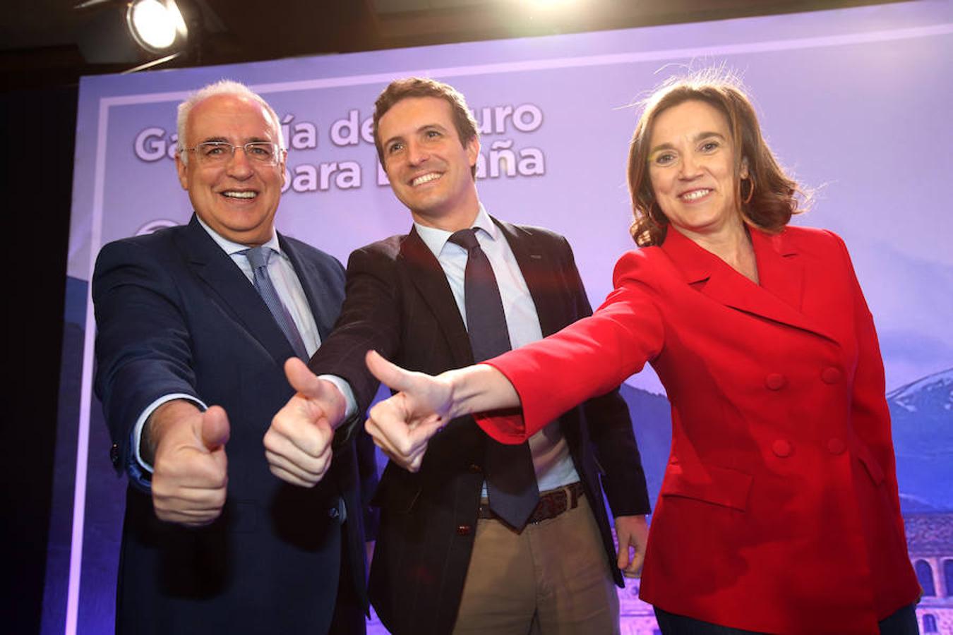 El presidente del PP presentó a José Ignacio Ceniceros y Cuca Gamarra como candidatos a presideir el Gobierno de La Rioja y la alcaldía de Logroño en el que puede catalogarse como primer acto de campaña de los populares para las elecciones del 2019